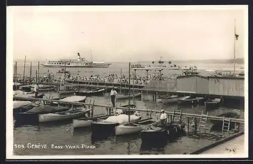 AK Genève, Eaux-Vives-Plage
