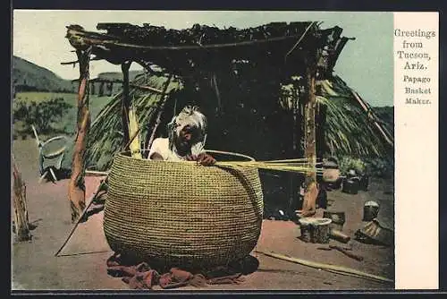 AK Tucson, AZ, Papago Basket Maker