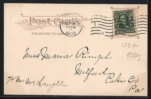 AK Scranton, PA, Bird`s eye view of Central City