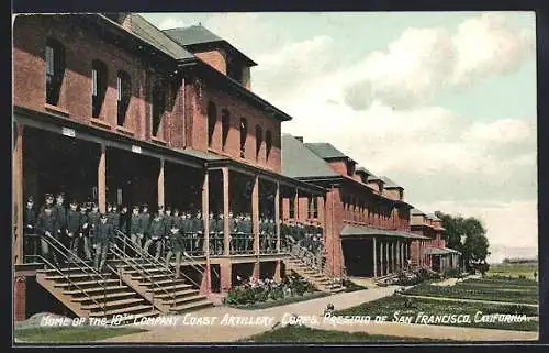 AK San Francisco, CA, Home of the 10th Company Coast Artillery Corps