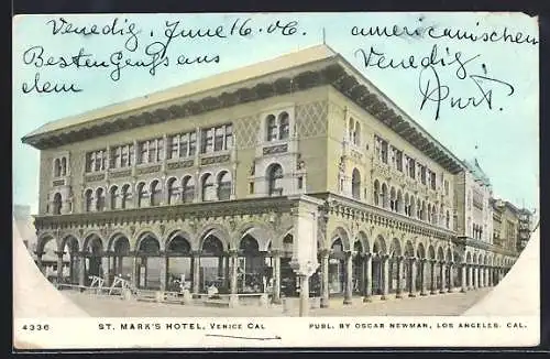 AK Venice, CA, St. Mark`s Hotel