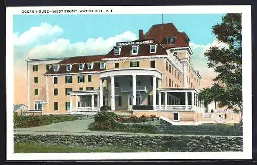 AK Watch Hill, RI, Ocean House, West Front