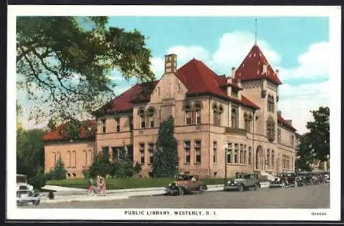 AK Westerly, RI, Public Library, total view