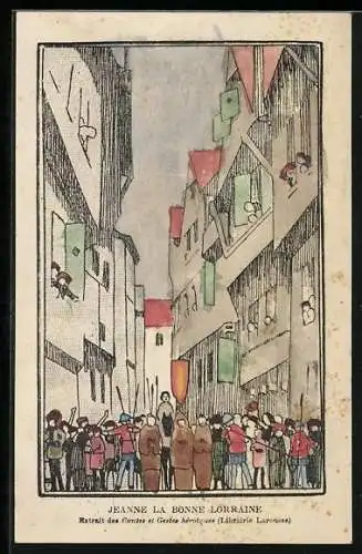 Künstler-AK Jeanne la Bonne Lorraine, Librairie Larousse