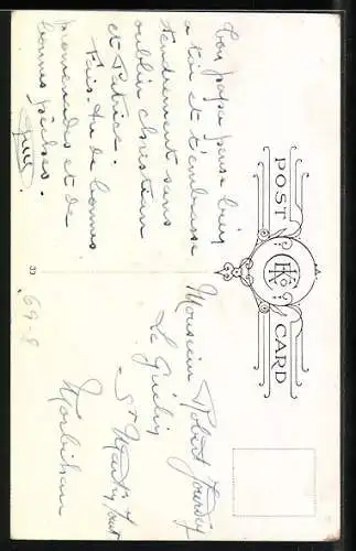 Künstler-AK Kind klingelt an der Tür eines Zahnarztes, A difficult decision- but he may be nice