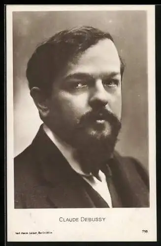 AK Claude Debussy, Portrait des Komponisten