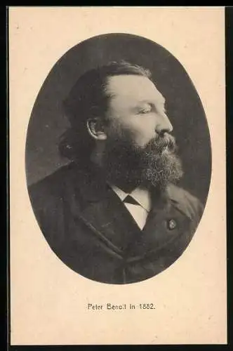 AK Komponist Peter Benoit in 1882