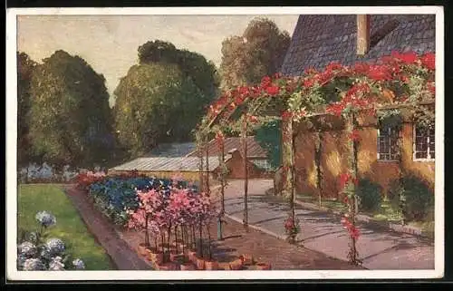 Künstler-AK Wohlgemuth & Lissner, Primus-Postkarte No. AK 1008: Der deutsche Garten