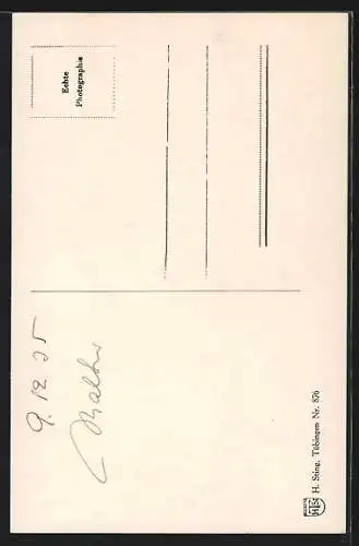 AK Karlsruhe, Brunnenanlage beim Postamt