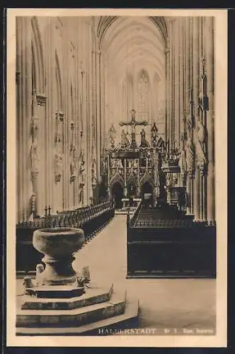 AK Halberstadt, Dom, Innenansicht