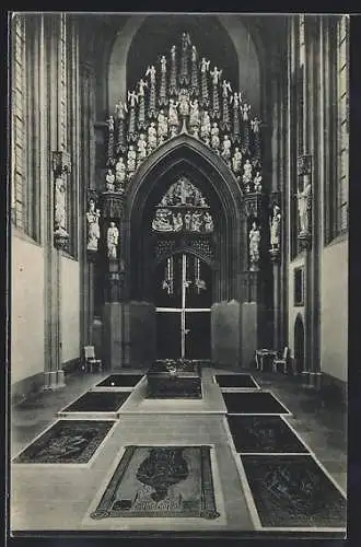 AK Meissen, Dom, Hauptportal und Fürstengruft