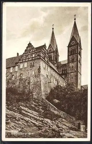 AK Quedlinburg /Harz, Schlosskirche