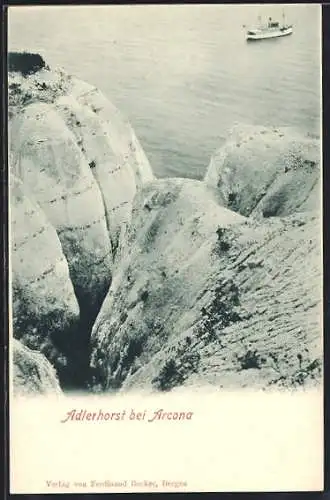 AK Arcona, Adlerhorst mit Dampfer