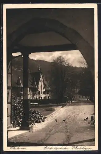 AK Blaubeuren, Blick durch den Klosterbogen