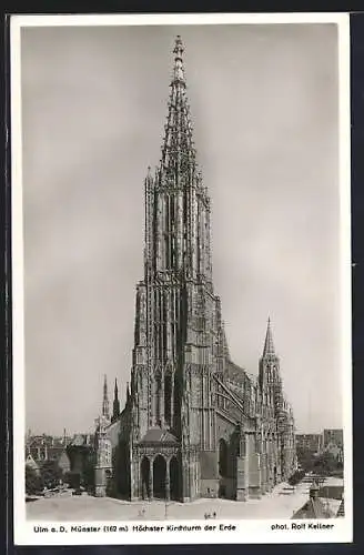 AK Ulm, Münstermotiv, höchste Kirche der Welt