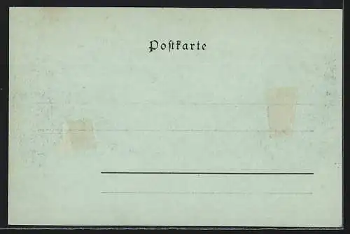 Mondschein-AK Stuttgart, Strassenpartie mit Strassenbahnen und Kirche