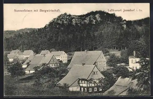 AK Jonsdorf i. Sa., Nonnenfelden mit Bergwirtschaft