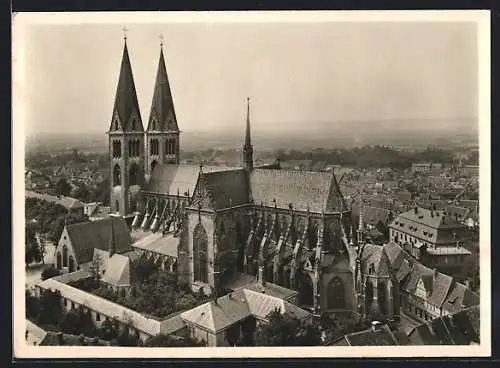 Foto-AK Deutscher Kunstverlag, Nr. 1: Halberstadt, Blick zum Dom