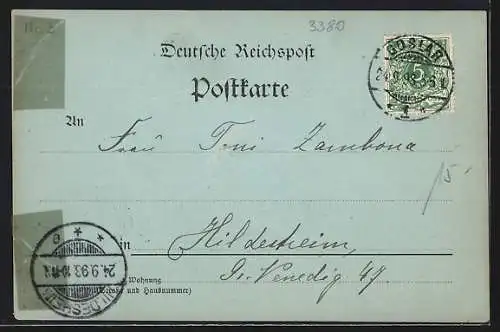 Mondschein-AK Goslar, Breites Tor