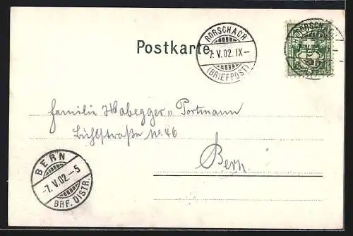 AK Konstanz, Strassenpartie mit Denkmal und Litfasssäule