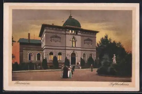 AK Barmen, Luftkurhaus am Abend