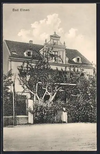 AK Bad Elmen, Villa mit Schmuckgiebel