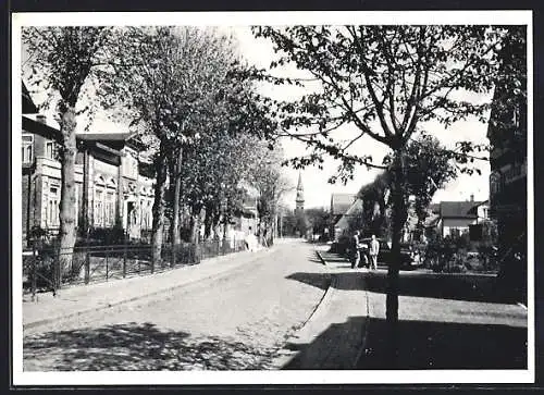AK Lunden, Friedrichstrasse mit Turmblick