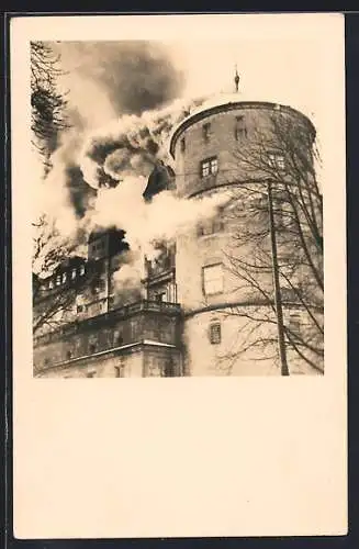 AK Stuttgart, Schloss-Brand