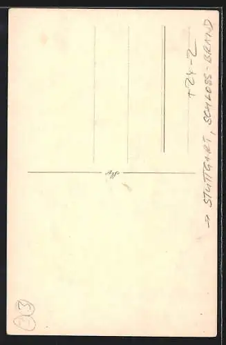 AK Stuttgart, Schloss-Brand