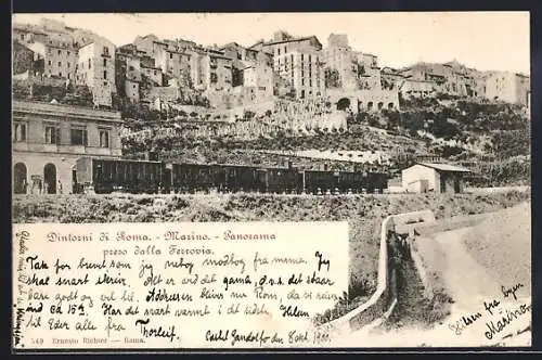 AK Marino /Roma, Panorama preso dalla Ferrovia