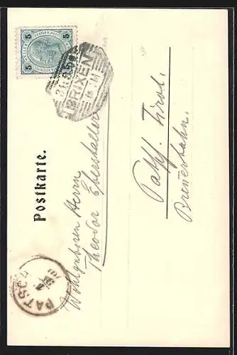 AK Brixen, Weisse Thurmgasse mit Weger`scher Kunsthandlung