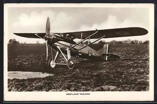AK Westland Wizard, Flugzeug, Hochdecker