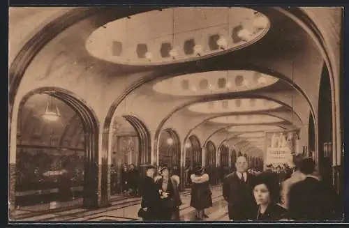 AK Moskau, Mayakovsky Station, Moscow Subway, U-Bahn