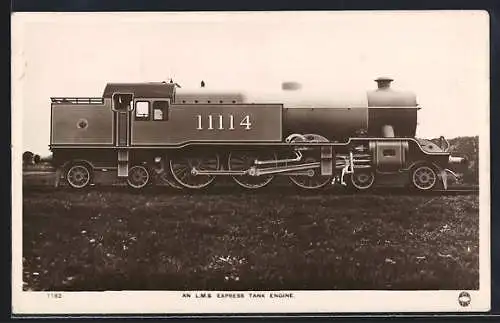 AK Englische Eisenbahn-Lokomotive No. 11114 der L.M.S.