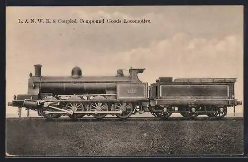 AK L & NWR 8 Coupled-Compound Goods Locomotive No. 1881, englische Eisenbahn