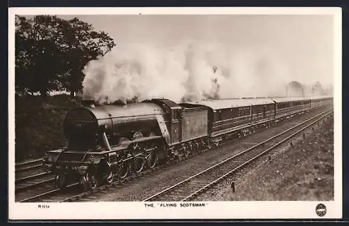 AK Flying Scotsman, englische Eisenbahn