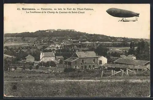 AK Suresnes, Zeppelin, Panorama