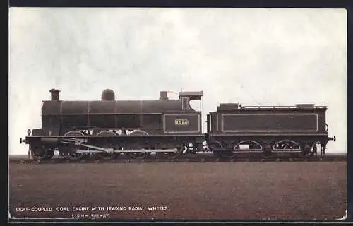 AK Eight-Coupled Coal Engine No. 1273 L & NW Railway, englische Eisenbahn