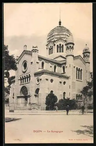 AK Dijon, la Synagogue, Blick auf die Synagoge