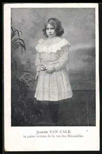AK Jeanne van Calk, Mordopfer, Jura