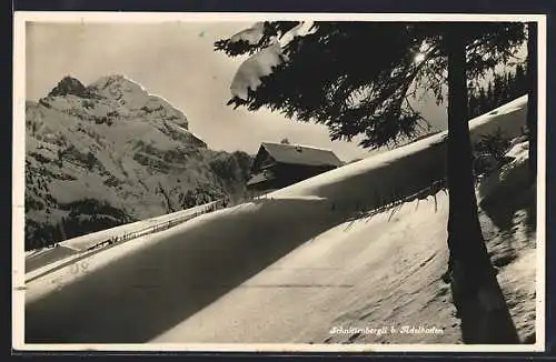 AK Adelboden, Schnittenbergli im Schnee
