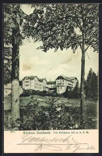 AK Bühl / Baden, Kurhaus Hundseck von Süd-Osten aus gesehen
