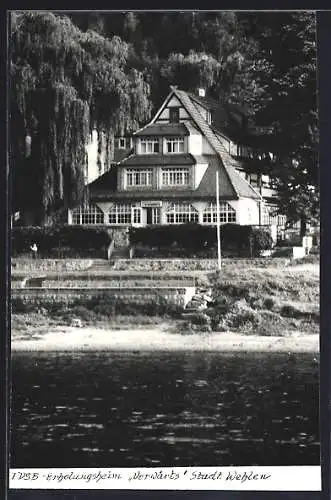 AK Wehlen / Elbe, FDSB-Erholungsheim Vorwärts