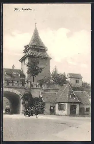 AK Ulm / Donau, Partie am Zundelthor