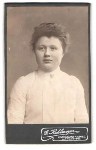 Fotografie G. Kuhlmeyer, Oldenburg-Varel, Porträt einer Frau