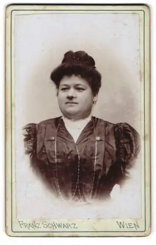 Fotografie Franz Schwarz, Wien, Ottakringerstrasse 149, Porträt einer Dame