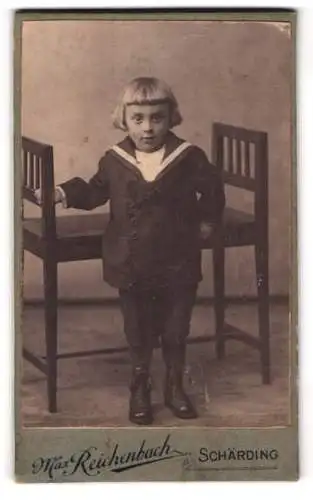 Fotografie Max Reichenbach, Schärding, Bahnhofstr. 183, Knabe in Matrosenanzug