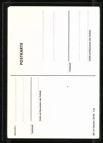 Künstler-AK Braunschweig, Briefträger der Herzoglich Braunschweig`schen Post 1850