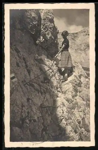 AK Karl-Steig auf der Raxalpe, Bergsteigen