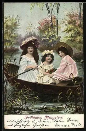 AK Mädchen beim rudern